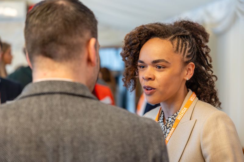 Lydia in conversation